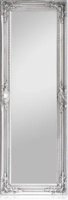 Obrázok produktu pre Casa Chic Ashford, zrkadlo so stojanom, masívny drevený rám, obdĺžnikový, 130 x 45 cm
