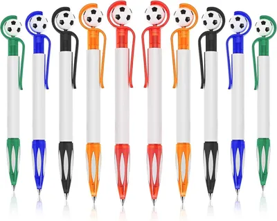 Imagen del producto de Set de bolígrafos, 10 unidades, punta de 1 mm, colores variados, para uso escolar y para niños