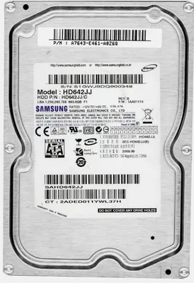 Produktbild von Samsung HD642JJ 640GB SATA HDD