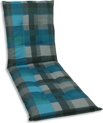 Produktbild von GO-DE Textil, Liegenauflage, Karo petrol grau, 20300-05