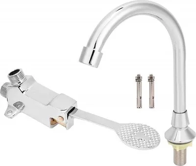 Obrázek produktu pro Sada koupelnové armatury s nožním pedálem pro laboratoře a domácnosti