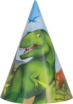Produktbild von Dinosaurier-Partyhüte 8 Stück bunt