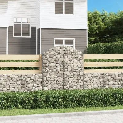 Produktbild von （Robust Möbel）Gabionen/Gabione - Moderne und langlebige - Gabionenkörbe mit Hochbogen 100x30x120/140cm Verzinktes Eisen DE432996 - Beete