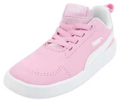 Immagine prodotto di Puma - Sneaker per bambini "Courtflex Inf", pelle PP3477 (27,5 EU) (rosa)