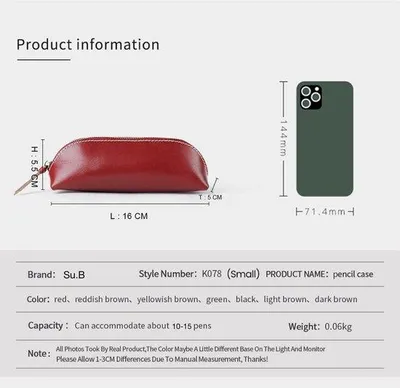 Produktbild von Kunstleder Etui mit Gummibügel - Kugelschreiberhalter für 10-15 Stifte - Schminktäschchen Schwarz