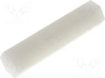 Produktbild von 5x Distanzmuffe mit Gewinde sechskant  M3 25mm -25 Distanzhülsen aus Kuntoff