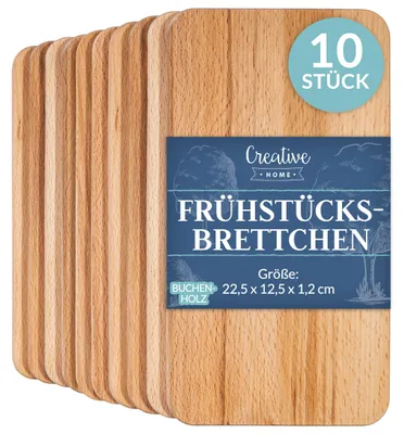 Productafbeelding van Creative Home 10, 22,5x12,5x1,2 cm, Natuurlijk Beukenhout