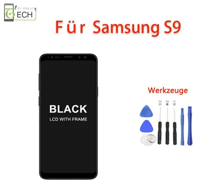 Produktbild von Für Samsung Galaxy S9 SM-G960F LCD (TFT) Display Touch Screen Bildschirm schwarz