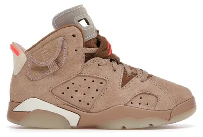 Immagine prodotto di Jordan 6 Retro Travis Scott, color British Khaki (taglia piccola), taglia EU 33