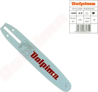 Obrázok produktu pre Vodiaca lišta meča Dolpima 3/8 1,1 mm 25 cm/10 ( 104Spea041 )