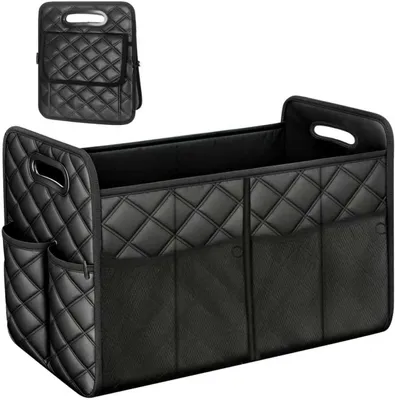 Zdjęcie produktu dla Organizer do bagażnika 47 l, 7 przegródek, antypoślizgowe dno, 54x29x29 cm, do auta