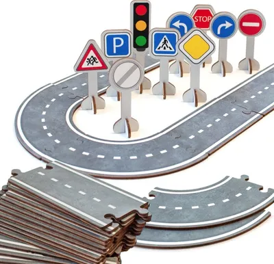 Produktbild von Vemkel Streckenabschnitte und Verkehrsschilder