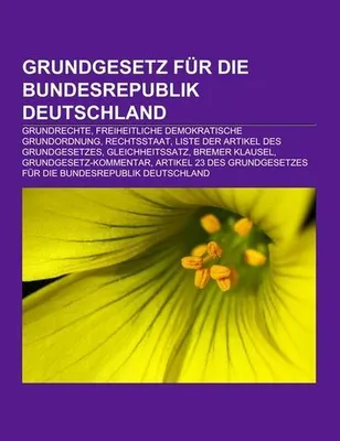 Produktbild von Grundgesetz für die Bundesrepublik Deutschland