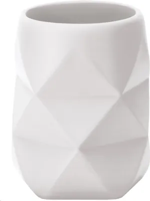 Produktbild von Kleine Wolke Zahnputzbecher CRACKLE Weiß