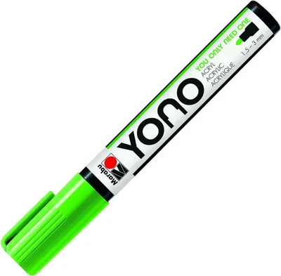 Obrázek produktu pro Marabu YONO, Zelená, Vícebarevný, 1 barva/barev, 1,5 mm, 3 mm, Plátno, Sklo, Kov, Porcelán, Kámen, Dřevo