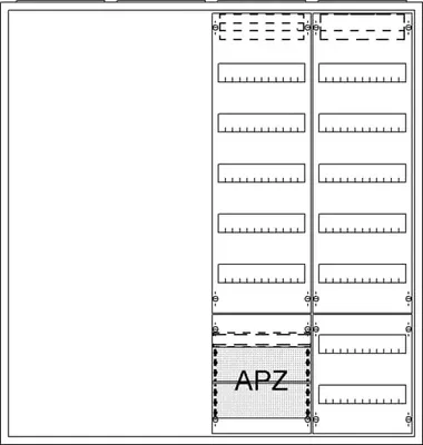 Produktbild von Striebel und John AA47A2AV Ausbauschrank, AP A47 2F1V5A21V7 Schutzklasse II, Schutzart IP31  2CPX054296R9999