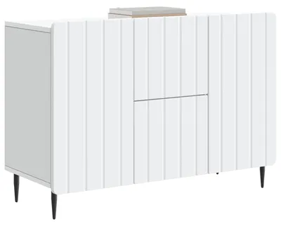 Zdjęcie produktu dla Komoda z szufladami vidaXL, biała, 89 x 34,5 x 62 cm, materiał drewnopochodny