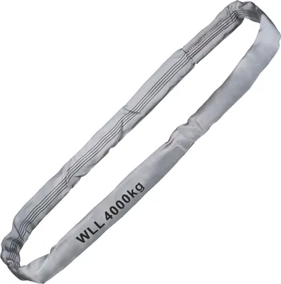 Produktbild von Safetytex Rundschlinge 4000kg Tragkraft, 4m Umfang, Hebeschlinge, grau
