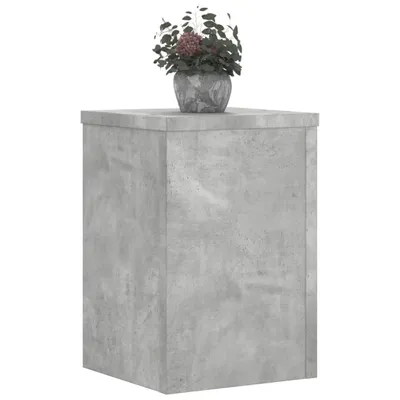 Produktbild von Langlebige Pflanzenständer 2er-set - Betongrau 20x20x30cm Holzwerkstoff - Gartentische Möbel892259 - Gartentische
