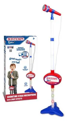 Image de Microphone de scène Bontempi avec MP3 et effets lumineux