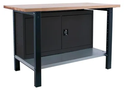 Image de Etabli Simonwork Bt6 Pro Laminate Cabinet 1800 Antracite Antracite/hêtre 865x1800x750 - Simonrack