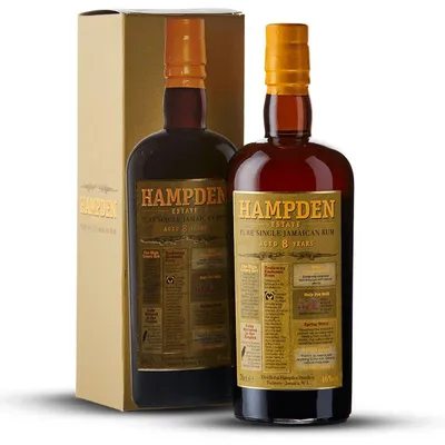 Produktbild von Hampden Pure Single Jamaican Rum 8 Years + Box 700ml 46% Vol.