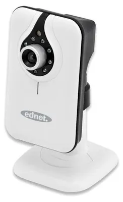 Obrázok produktu pre Ednet CUBE, IP bezpečnostná kamera, Vnútorný, Káblový a bezdrôtový, Stôl, Čierna, Biela, Kocka