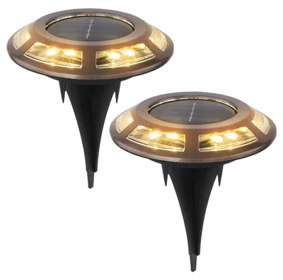Produktbild von LED Solarleuchte, Wegeleuchte, Akku, Kupfer, D 11 cm