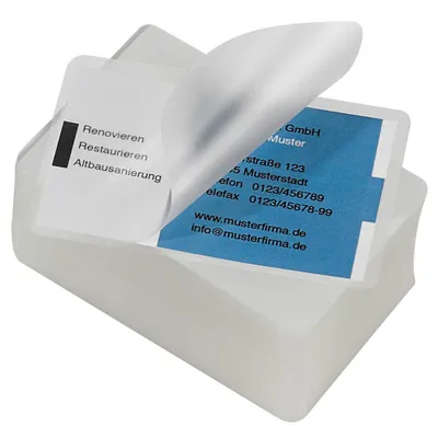 Image de LMG LMGBC-125 100x Laminierfolien glänzend für Visitenkartenformat