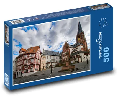 Produktbild von Puzzle 500 Historisches Zentrum von Aschaffenburg - martinpuzzle