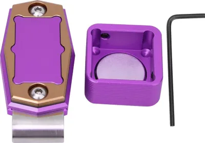 Produktbild von Mini tragbarer magnetischer Billard Kreidekoffer mit fester Clip Pool Snooker Sports Accessoirespurpe