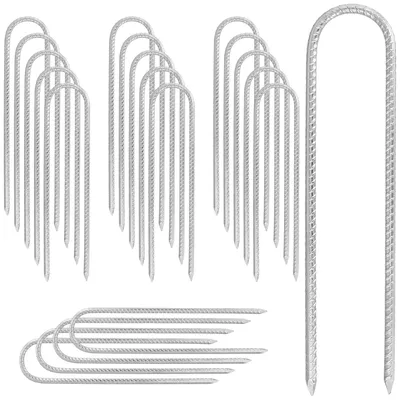 Image de Set de 20 piquets de camping en acier pour jardin et tente