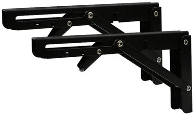 Immagine prodotto di Gambe pieghevoli - Gambe per tavolo - Gambe pieghevoli per tavolo - Adatte per scrivanie, tavoli e tavolini da parete, salvaspazio - Portata 50 kg - 2 pezzi
