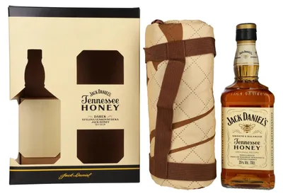 Image de Jack Daniel's Tennessee HONEY 35% Vol. 0,7l en boîte cadeau avec Party Blanket