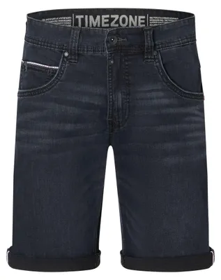 Produktbild von Timezone Denim Jeans-Shorts mit Aufdruck am Bund und Ziertasche Größe: 33W