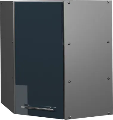 Obrázek produktu pro Rohový věšák na stěnu Vicco Fame-Line Tmavě modrá s vysokým leskem 57 cm, Model 48832
