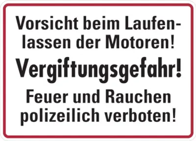 Produktbild von Dreifke® Hinweisschild, Vorsicht beim Laufenlassen Vergiftungsgefahr!, Alu ge...
