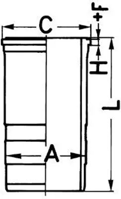 Produktbild von KOLBENSCHMIDT Zylinderlaufbuchse 89563110 passend für MERCEDES-BENZ Citaro (O 530) 10,13mm 266mm 144,5mm