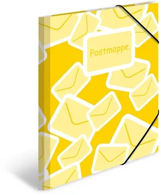 Immagine prodotto di 3x HERMA 7129 Cartella postale con linguetta elastica DIN A4 PP giallo