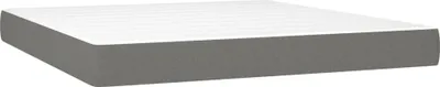 Produktbild von vidaXL Taschenfederkernmatratze Mittel Dunkelgrau 180x200x20 cm Stoff