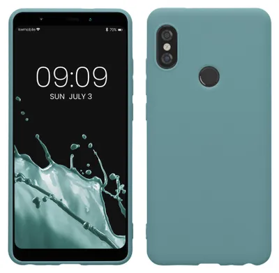 Produktbild von kwmobile Handyhülle für Xiaomi Redmi Note 5 (Global Version) / Note 5 Pro Hülle - TPU Case - Kabelloses Laden - Schutzhülle Cover in Arctic Night