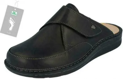 Produktbild von Finn Comfort Aguilas Herren Pantolette, Schwarz Leder, NEU - Passformübersicht Finn comfort Marken Finn Comfort Finnplus, Schwarz, leder (nuri)