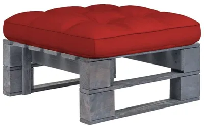 Productafbeelding van Houten Palletkruk met Rood Zitkussen