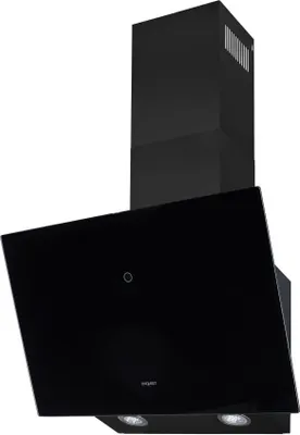 Produktbild von Exquisit  KFD 60-8.1 Kopffrei-Dunstabzugshaube | Glasschirm | LED-Beleuchtung | Kamin: Inox | Schwarz