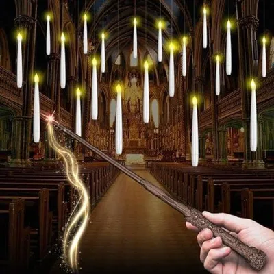 Image de Lot de 20 bougies LED flottantes avec télécommande et effet scintillant