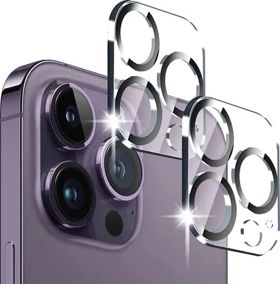 Produktbild von iPhone 14 Pro / iPhone 14 Pro Max Kamera Schutzfolie Panzerglas Abdeckung Glas Folie Panzerfolie Schutzglas 2 Stück