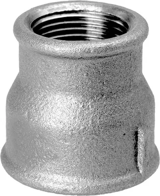 Produktbild von Hermann Schmidt Temperguss Reduktionsmuffe 13240020 DN 32 x 20, 1 1/4" x 3/4", IG/IG, verzinkt