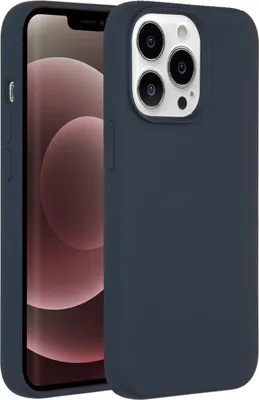 Image de Accezz Liquid Silicone Backcover pour Apple iPhone 13 Pro Max - Bleu foncé