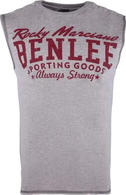 Image de T-shirt sans manches homme coupe slim LASTARZA Marl Grey L BENLEE