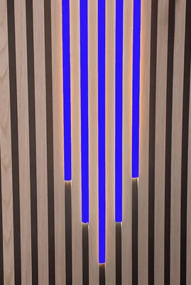 Produktbild von 7507 LED Leuchten Mix KS-schwarz 50-60-70-60-50cm Netzteil BLAU